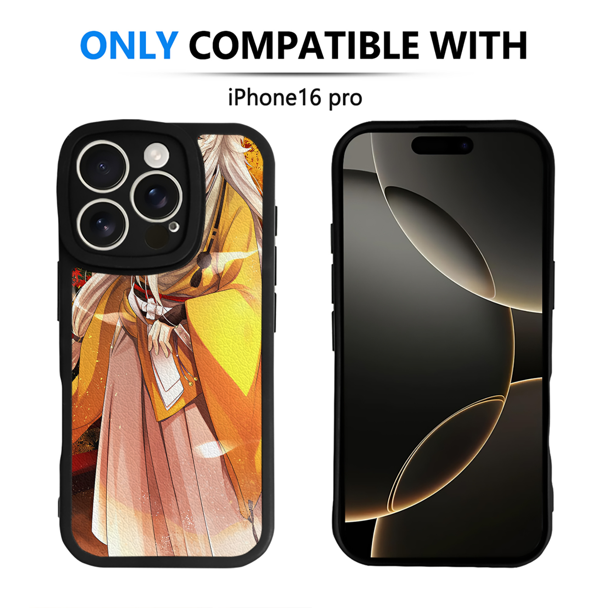 （画像用） 刀剣乱舞 Touken Ranbu 【iPhone 16シリーズ対応】シリコンスマホケース（レザー調） 材質：シリコン